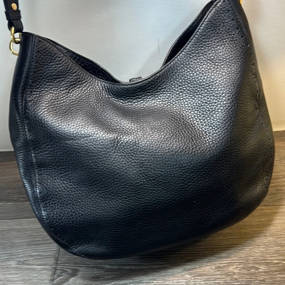 Kate Spade Black Leather Hobo Bag